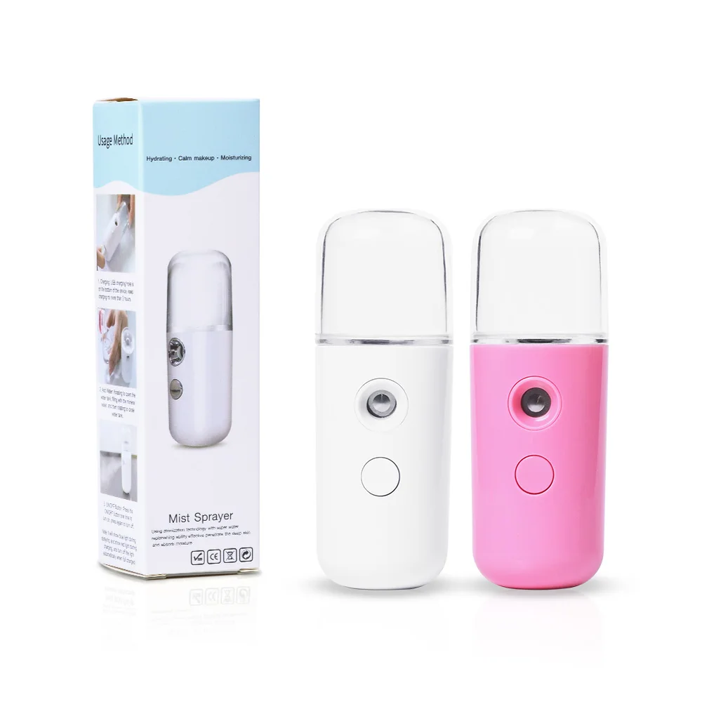 Портативный USB Перезаряжаемый распылитель для Лица Nano Mist небулайзер Паровая установка лица увлажняющий