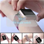 Кожаный ремешок-петля для Apple Watch band 4 40 мм 38 мм 42 мм 44 мм ремешок для iwatch 5 4 3 2 1 наручный браслет на магнитной застежке ремешок для часов