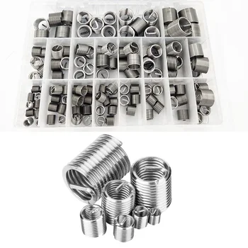 

120pcs/set Stripped Thread Helicoil Wire Repair Insert Tool Kit Metric M6-M18