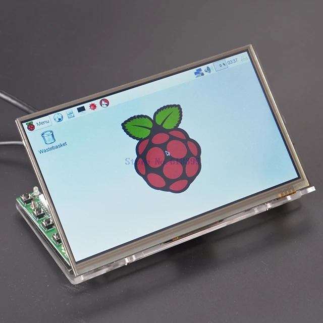 

A7-- 7 Inch Raspberry Pi 1024*600 3B+ 3B TFT LCD Display Screen Monitor Driver Board Module HDMI VGA 2AV with Acrylic Bracket