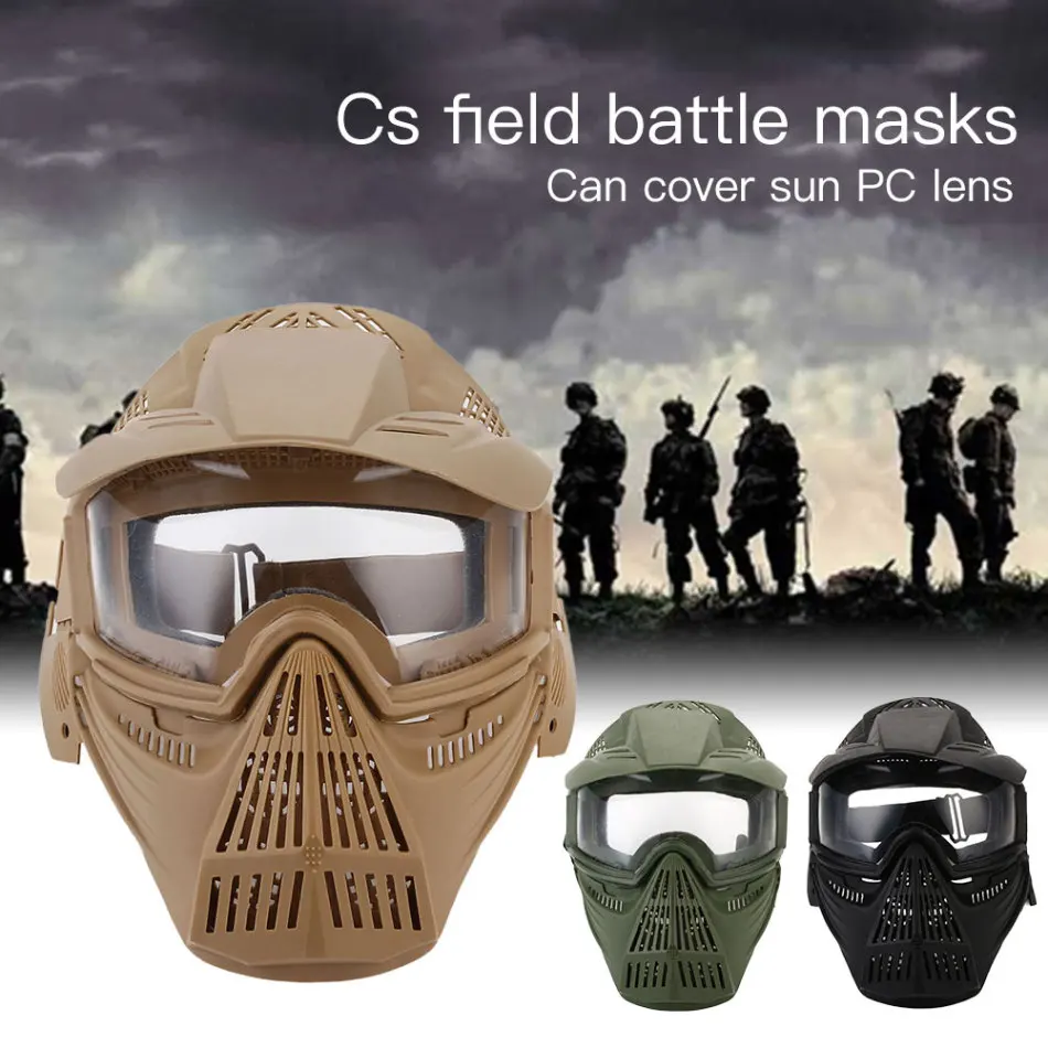 Открытый CS военная игра маска для лица стрельба Пейнтбол Маска Тактический Пейнтбол шлем PC защитный для продажи