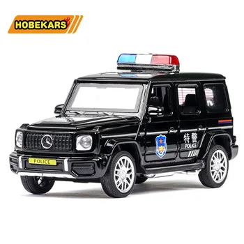 

1/32 Police G63 Diecast Model Car Metal Alloy High Simulation Cars Lights Toys Vehicles For Kids Gifts For Children