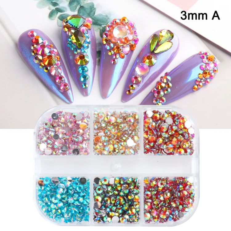 1440 pcs/Bag Flat Back Rhinestones Nail Art Decoration 2mm Clear Nail Art  Crystal Stones - Price history & Review, AliExpress Seller - KuZHEN KuZHEN  Official Store