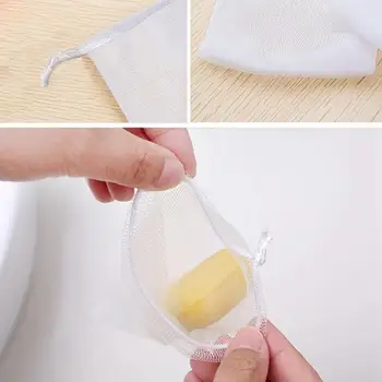 

3PCS Home Travel Foaming Soap Saver Bag Mesh Net Foaming Home Shower Bubble Maker For Bath Accessories Living U8D4