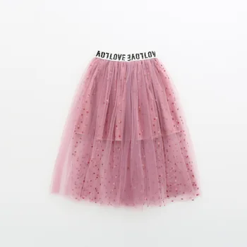 Fashion Sequins Girl Skirt Tutu Baby Kids Girl Princess Mesh Party Dance Ballet Tutu Skirts Tule Skirt Girls Children Skirt Long 1