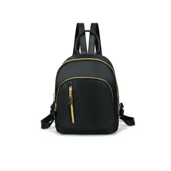 

Fashion Women Casual Black Waterproof Nylon School Bags for Teenage Girls High Quality Fashion Travel Tote Backpack