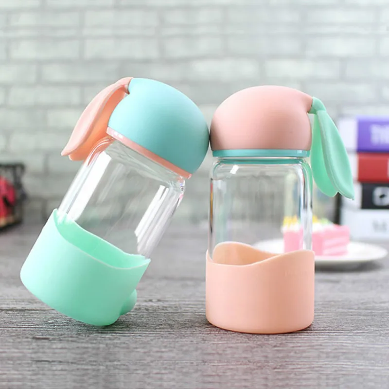 ELETON Rabbit glass бутылка для воды Корейская версия портативная свежая простая