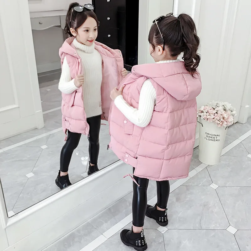 Bibiy．NINA SLEEVELESS JACKET GLAY Wassery Kids Boys Sleeveless Denim Jacket Girls Turn-down