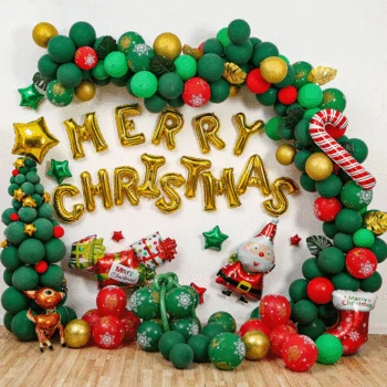

Merry Christmas Decoration Balloons Set Party Decoration Diy Decor Kids Home Supplies Xmas Supplies Tree Santa Clause