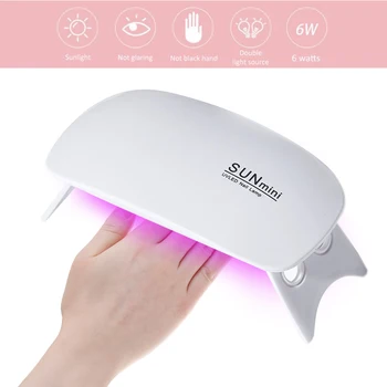 

2 LED Nail Art Light Lamp Phototherapy Machine Fashionable 9W USB Timer Manicure Nail Dryer Nail Art Tools Accessories
