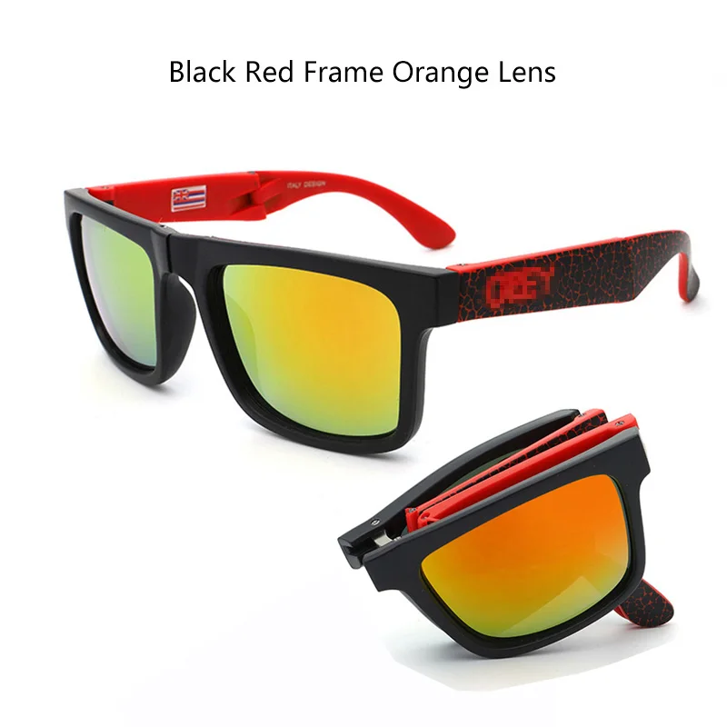 YHD115 Модные мужские спортивные солнцезащитные очки открытый бинокль складывающиеся очки для вождения очки Для женщин пляжные солнцезащитные очки - Цвет линз: 06