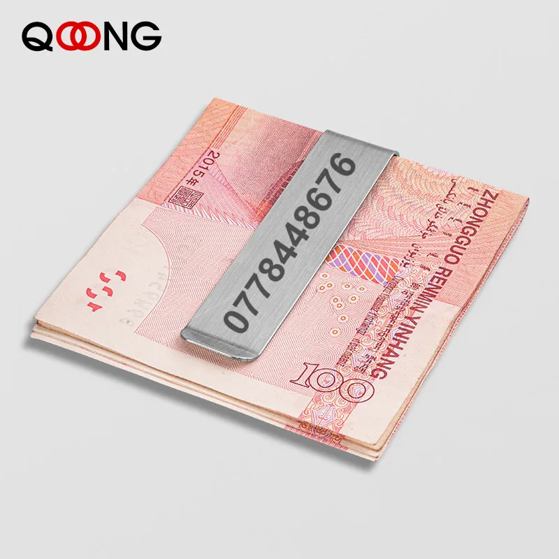 Stainless Steel Metal Money Clip for Pocket