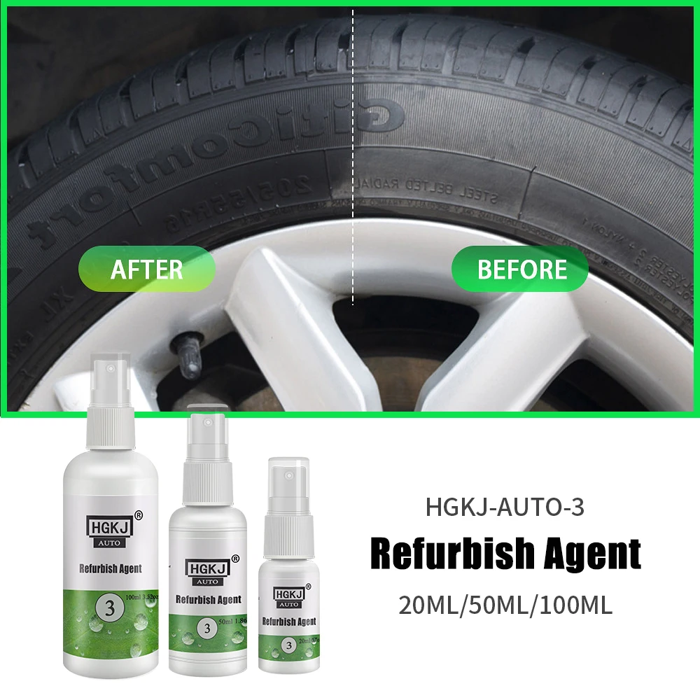 

HGKJ Plastic Parts Retreading Agent Interior Leather Maintenance Cleaner Refurbisher Agent Car Leather Care Remove