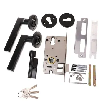 

Space Aluminum Door Lock Split Silent Light Household Furniture Hardware