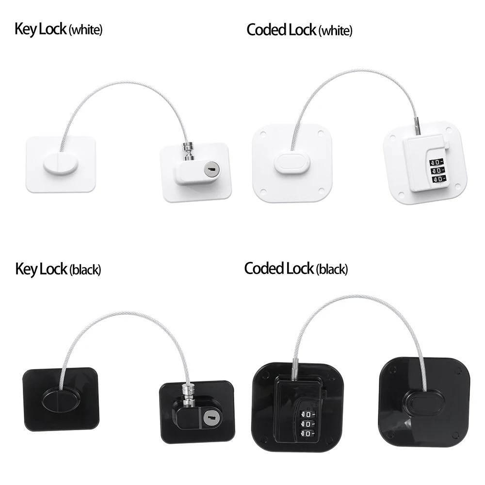 Child Lock Cabinet Lock Safety Lock 1PC Baby Safety Lock With Metal Key Or Coded Lock Refrigerator Drawers Window Cabinet Digital Password Child Protection