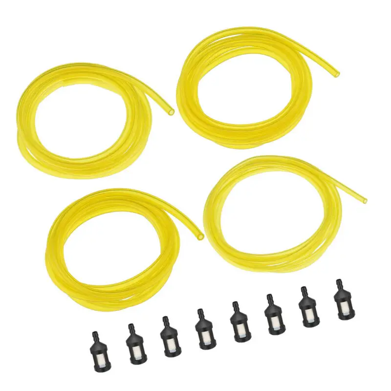 

4* Fuel Line Hoses 8*Fuel Filters Gasoline Tube For Engines Chainsaws Trimmers