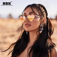 Любовь солнечные очки в форме сердца женские роскошные кошачий глаз солнцезащитные очки женские сексуальные милые дизайнерские Яркие зеркальные линзы UV400