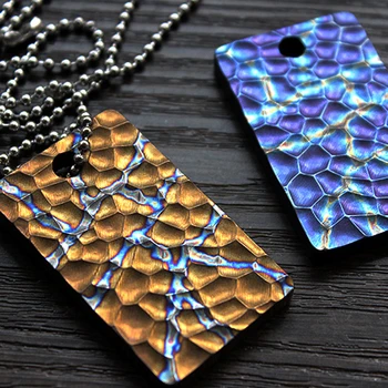 

Titanium Pendant Personality Charming Concave EDC Pendant Creative Necklace DIY Accessories