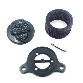 

Skull Motorcycle Air Cleaner Intake Filter For 04-14 Harley Sportster 883 1200