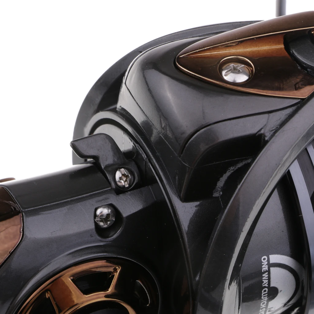 Spinning Reel Saltwater 5+1BB 6.7:1 Metal Spool Lure Fishing Reels with Shallow Spool