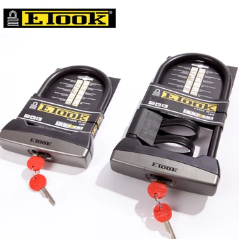 

ETOOK Safety Alloy Steel Bicycle U Lock Anti-theft Heavy Duty MTB Mountain Road Bike Lock Anti-Damage Motorcycle Scooter U-Locks
