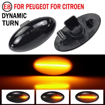 

LED Dynamic Turn Signal Side Marker Light Sequential Blinker Light For Peugeot 307 206 207 407 107 607 For Citroen C1 C2 C3 C5