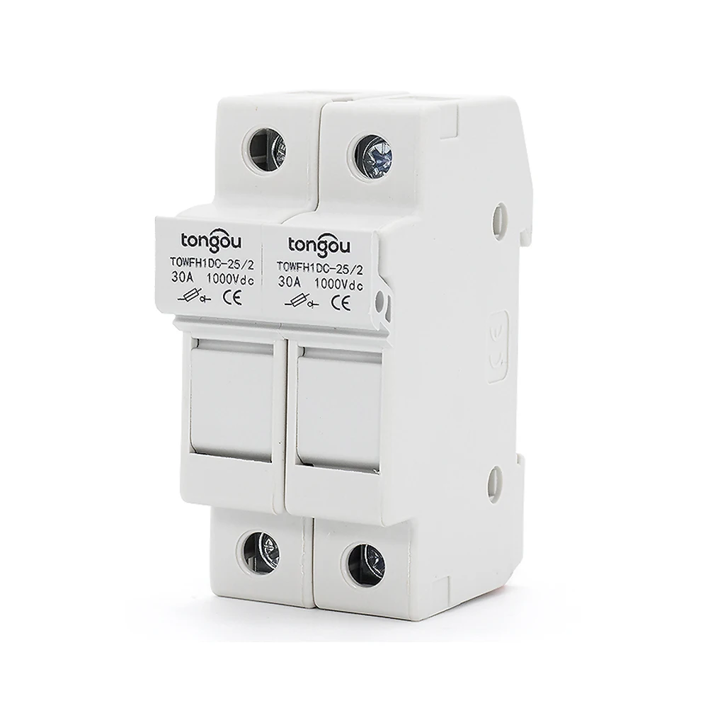 3A 10A 15A 20A 25A 30A 2P параллельный держатель предохранителя с двумя частями постоянного тока 1000 в солнечный плавкий 10*38 мм для солнечных панелей DC струны IEC EN