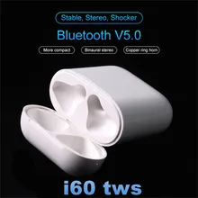 I60 TWS 1:1 всплывающее окно сенсорное управление беспроводные bluetooth наушники Беспроводная зарядка наушники PK w1chip i10 i12 i20 i30 TWS