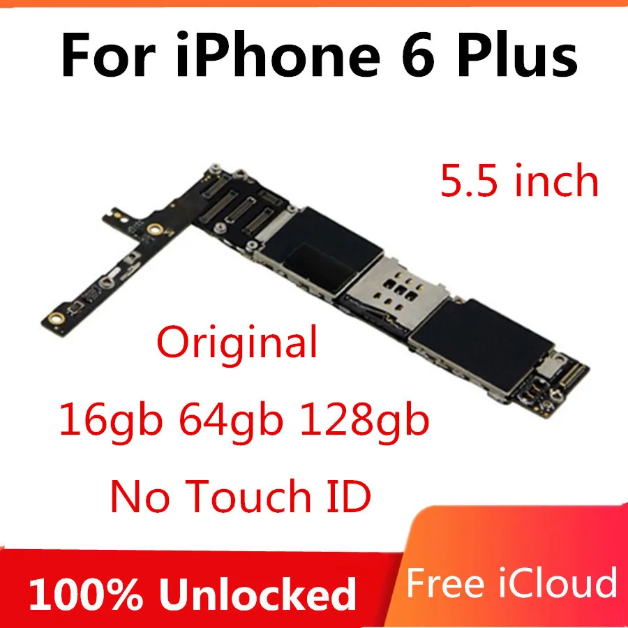 Для iPhone 6 Plus 5 дюймов без touch id материнская плата для плюс Плата логики аппарат не