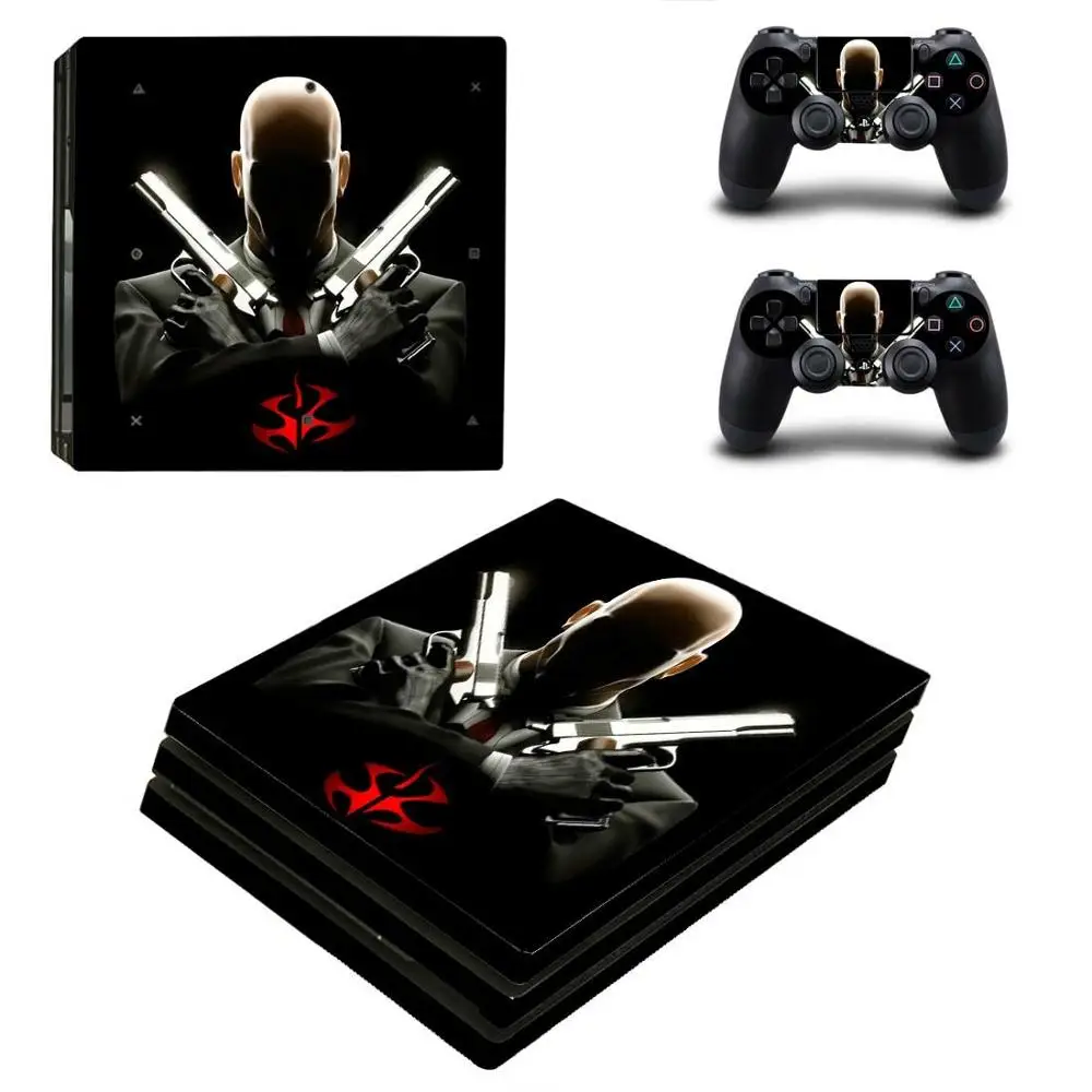 PS4 Pro Hitman sticker s PS 4 Play station 4 Pro виниловая кожная наклейка Pegatinas для playstation 4 Pro консоль и контроллер