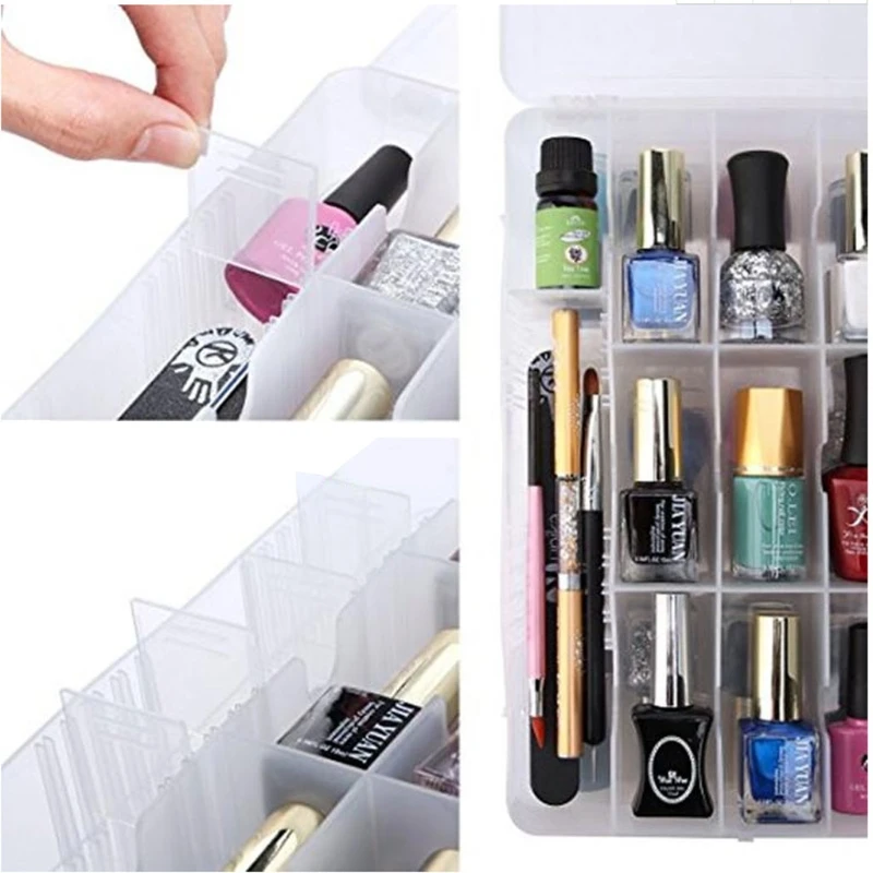 48 Lattice Nail Polish Holder Display Rack Container Case Organizer Storage  Box