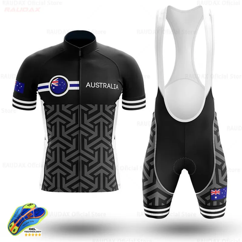 Australia 2020 Cycling Suit Pro Team Men Summer Breathable MTB Bike