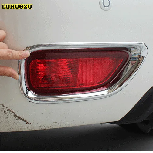 2pcs ABS Chromed Rear Fog Light Trim Tail Lamp Cover For NIssan Patrol Armada Y62 Accessories 2013 2014 2015 2016 2017 | Автомобили и