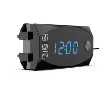 

Mini 3 In 1 Digital LED Display 12V Meters Voltmeter Clock Thermometer Indicator Gauge Panel Meter For Car Motorcycle