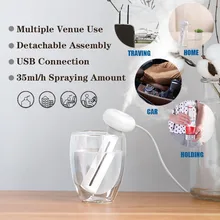 Портативная мини-бутылка для воды для путешествий и офиса с usb-увлажнителем