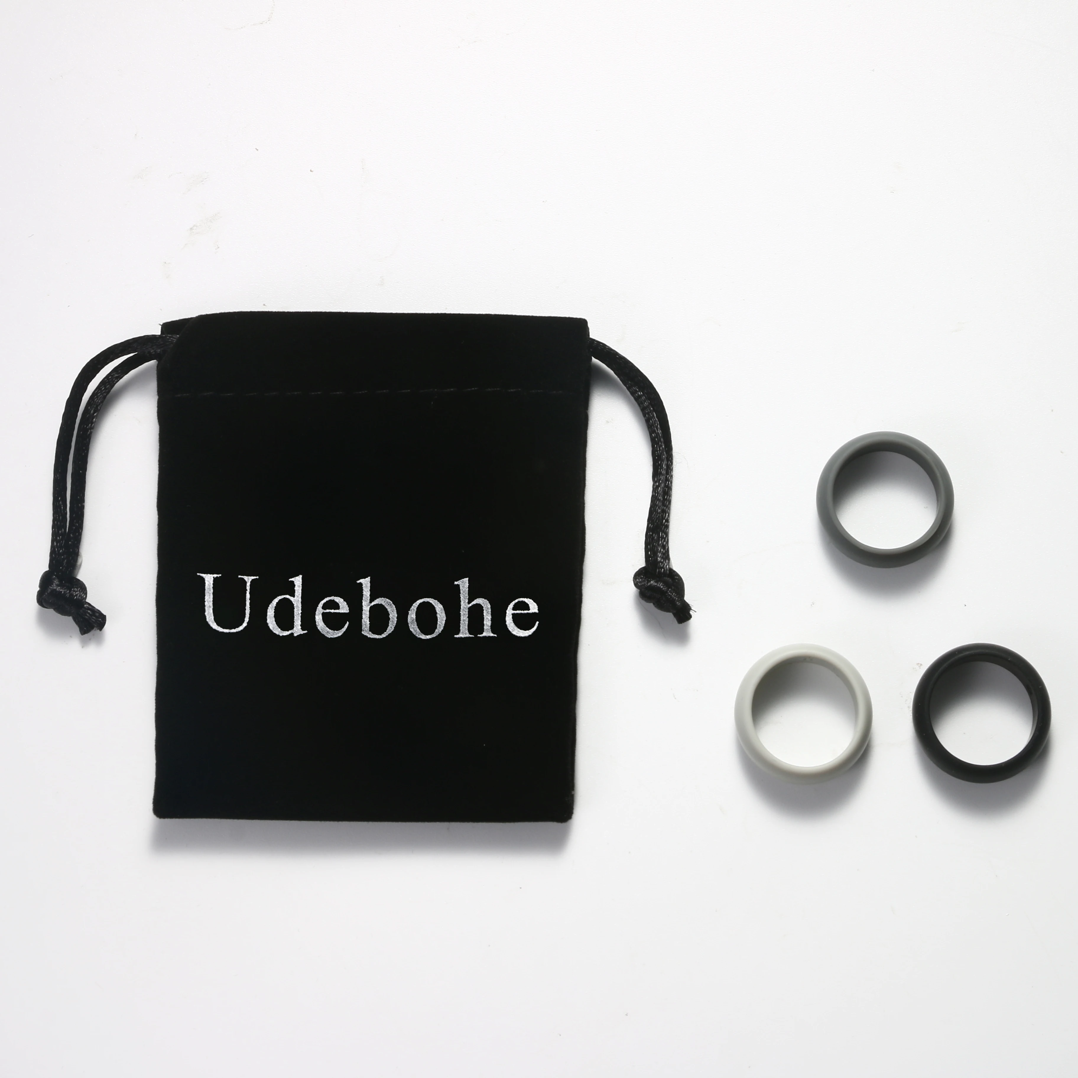 Udebohe мужское кольцо резиновое Силиконовое для мужчин гибкие вечерние