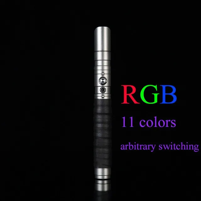 100 см светильник саблей джедай ситх светильник саблей 11 цветов светильник саблей металлический меч RGB светильник лазер Косплей мальчик грил светящаяся игрушка палка саблей - Цвет: RGB-2