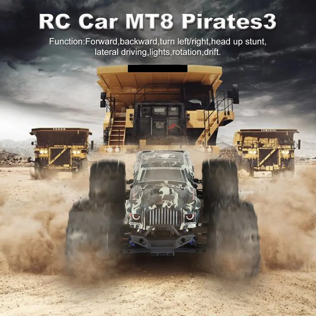 ZD RACING MT8 Pirates3 1/8 2,4 г 90 км/ч электрический бесщеточный Радиоуправляемый гоночный автомобиль внедорожная модель большой ноги монстр грузовик рама автомобиля