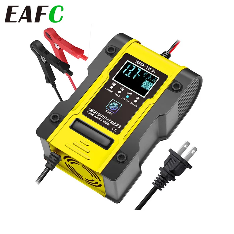 12v 6a Car Battery Charger 7stage Automatic Charging Multiple Protection Technology Full