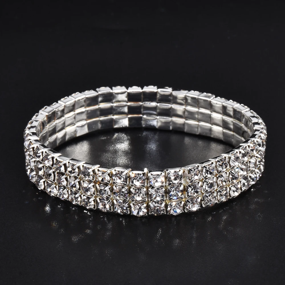 Женский эластичный браслет на запястье со стразами|rhinestone stretch bracelet|bracelet crystalstretch