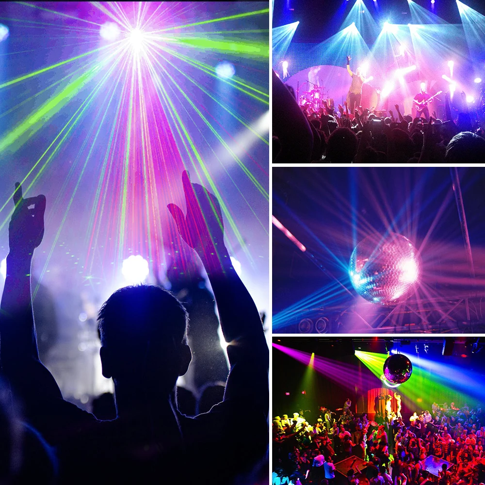 65 Вт RGBW 4 в 1 DJ Лазерный RGB сценический светильник-проектор вечерние светильник s светодиодный эффект лампа звуковая активация DMX512 Диско клуб вечерние светильник
