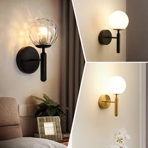 Image for Modern Bedroom Bedside Iron LED Sconce Lamp for Li 