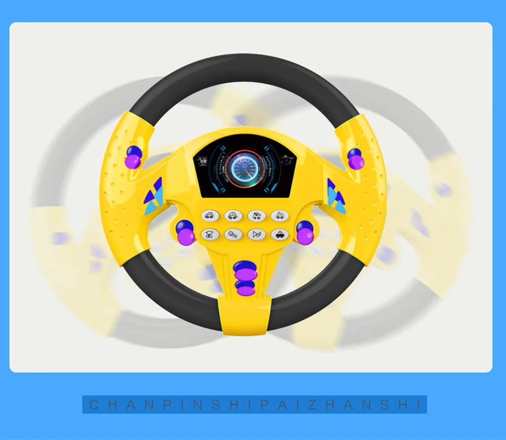 MUQGEW Aducating игрушки для детей Моделирование игрушки маленький руль со звуком и светом имитация рулевая Игрушка Мальчики Wy6