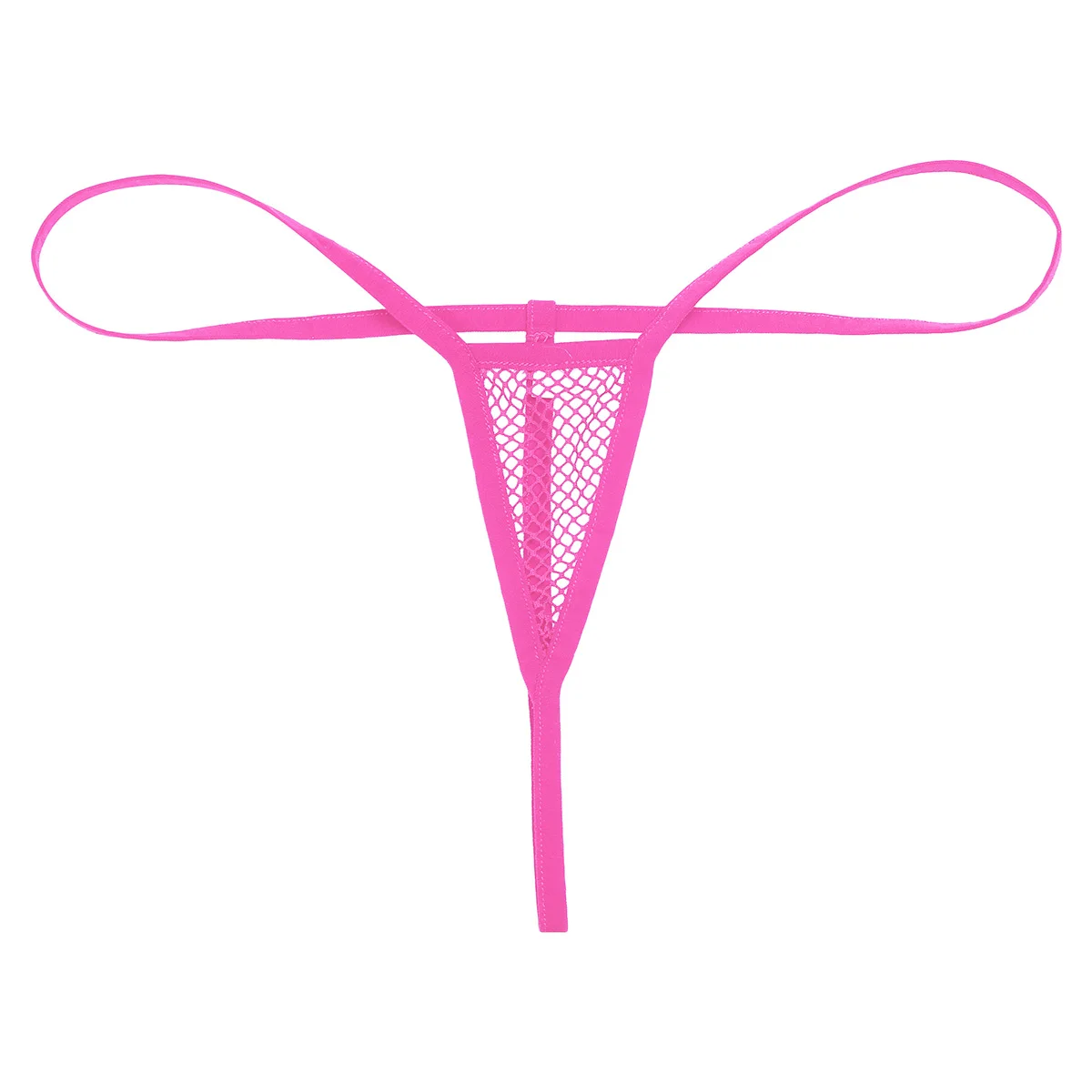 

Women Sexy Lingerie Panties Stretchy Fishnet See Through Briefs Open Butt G-string Thong Bikini Low Waist Erotic Sissy Underwear