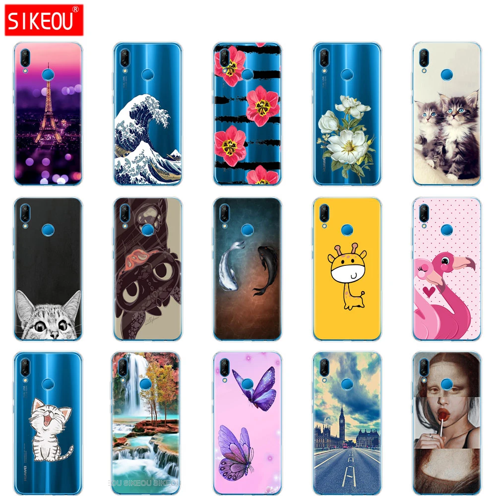 Силиконовый чехол для Huawei Honor Play 6 3 дюйма мягкая задняя крышка из ТПУ с рисунком