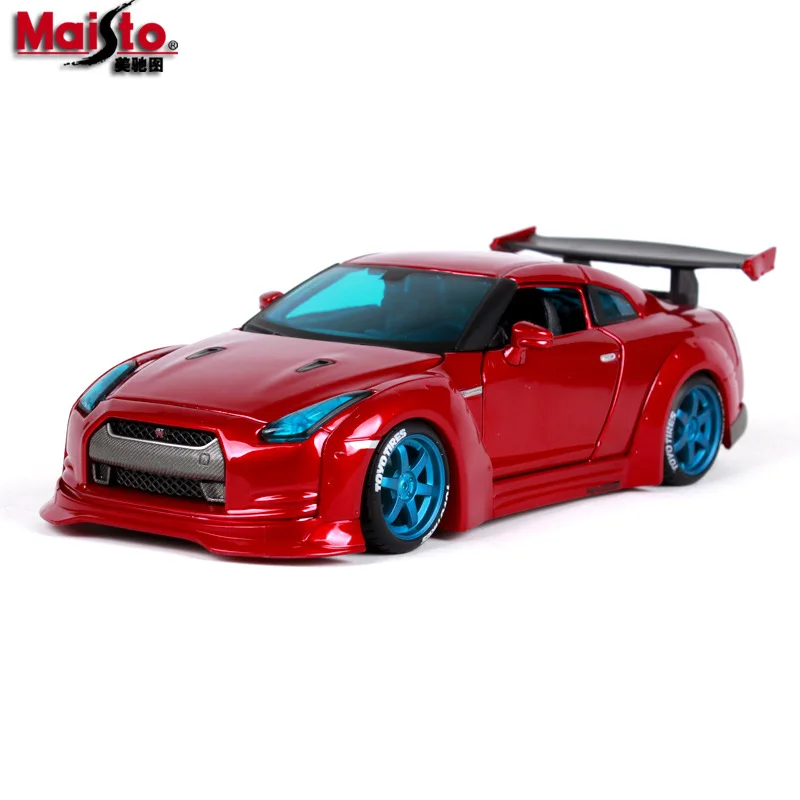 Maisto 1:24 Nissan GTR модель автомобиля из сплава литье под давлением модель автомобиля Моделирование Украшение автомобиля коллекция Подарочная игрушка