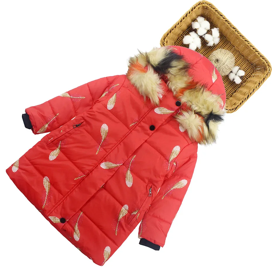 Пальто для девочек, пальто с вышивкой в виде листьев для девочек, меховые толстовки, плотное теплое пальто, детская Рождественская Одежда для девочек-подростков 6, 8, 10, 12, 14 лет