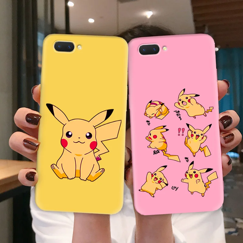

For OPPO K1 R17 RX17 Neo Phone Cases Cartoon Pika SpongeBob Multi Color Bumper For OPPO A5 A7 A3S AX7 Case Cover Shell