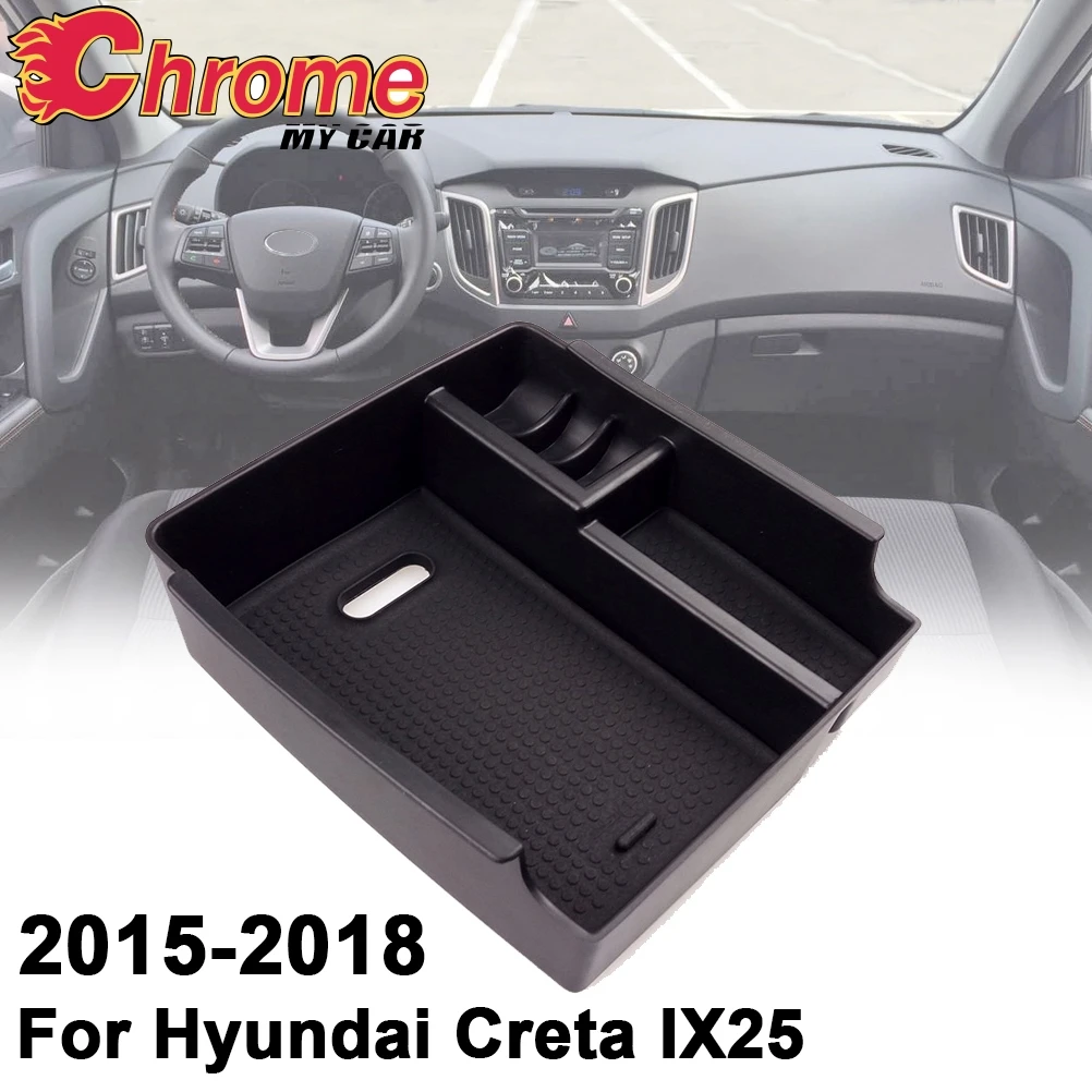 

For Hyundai Creta / IX25 2015 2016 2017 2018 Armrest Stoarge Box Center Console Container Glove Tray Coin Pallet Holder Case Bin