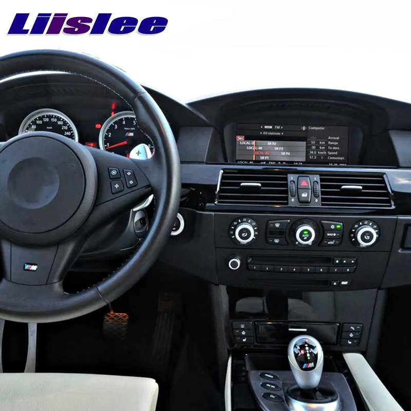 LiisLee Автомобильный мультимедийный GPS аудио Hi Fi Радио стерео для BMW 5 серии M5 E60 E61 2008